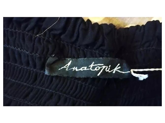 Autre Marque Anatopik Vestido Odalisque de Algodón Castaño Negro Rosa Blanco Azul Gris Púrpura - vista 17