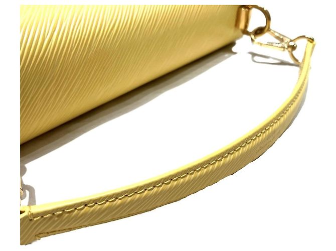 Bolsa Louis Vuitton Twist MM em couro Epi Amarelo - vista 8