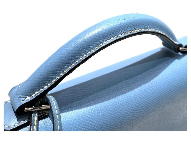 Hermès Borsa Business Hermes Kelly Depeches 38 Blu - vista 8