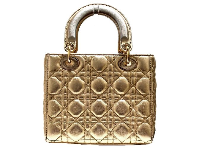 Borsa Christian Dior Lady Small My ABC D'oro - vista 2
