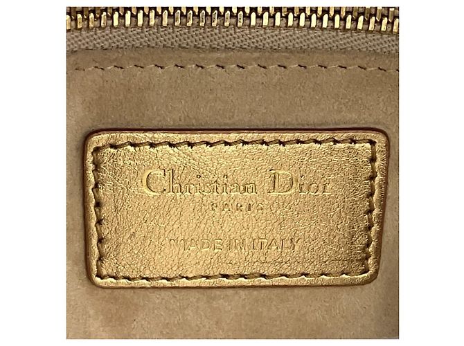 Borsa Christian Dior Lady Small My ABC D'oro - vista 4