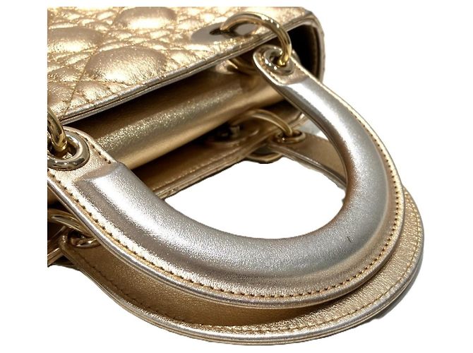 Borsa Christian Dior Lady Small My ABC D'oro - vista 9