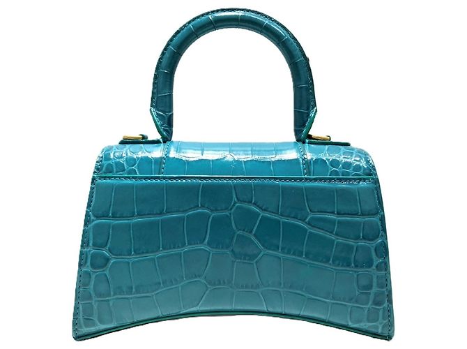 Borsa Balenciaga Hourglass XS Turchese - vista 2