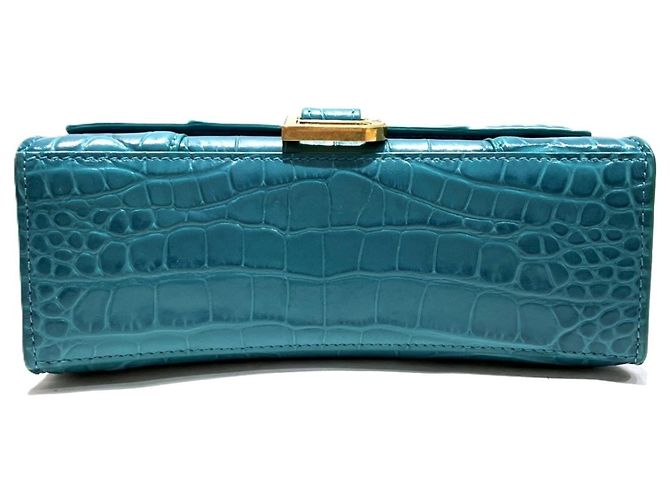 Borsa Balenciaga Hourglass XS Turchese - vista 3