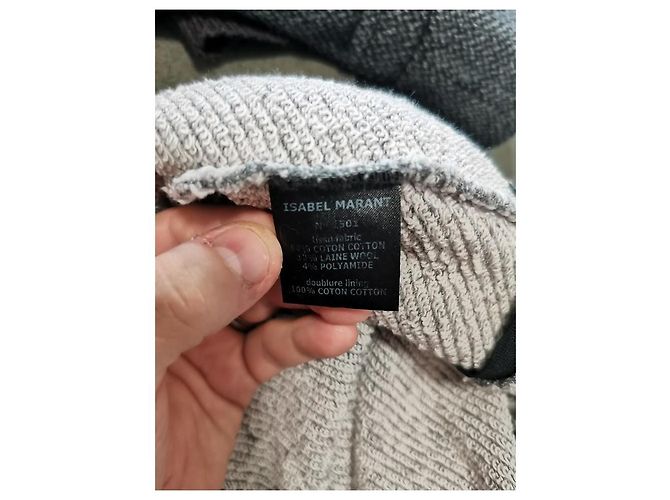 Isabel Marant Etoile Isabel Marant Étoile Sweatshirt-Kleid Graumeliert Weiß - Ansicht 4