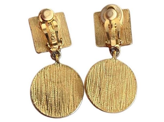 Givenchy Boucles d'oreilles clips G Cube et perle Noir Bijouterie dorée - vue 3