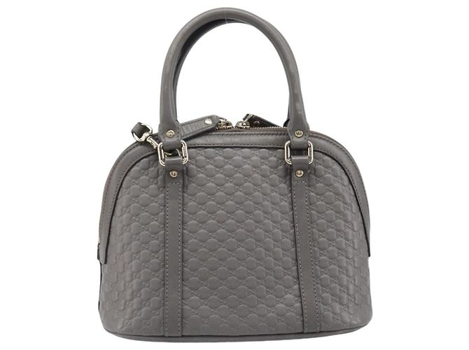 Borsa Convertible Dome Satchel Microguccissima in pelle Medium Gucci Marrone - vista 2
