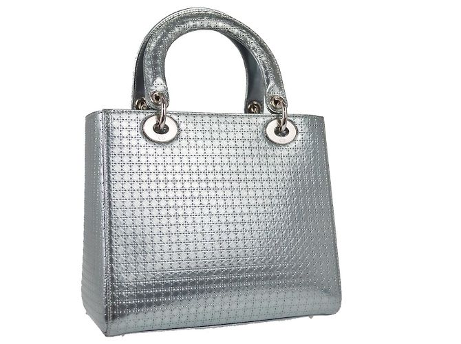 Christian Dior Lady Dior Micro Cannage Metallic Calfskin Mini Metallico - vista 2