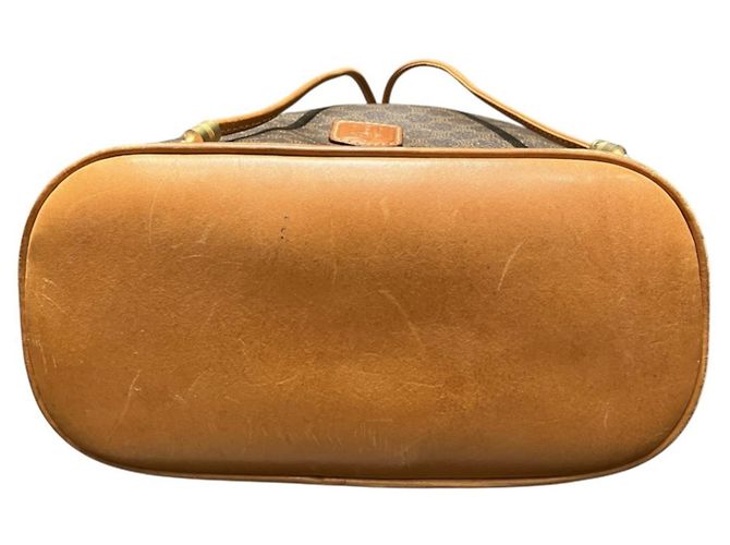 Céline Bolso de hombro Celine Macadam de cuero Castaño - vista 3