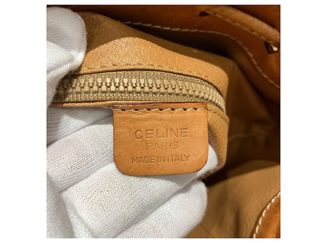 Céline Bolso de hombro Celine Macadam de cuero Castaño - vista 4