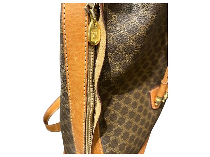 Céline Bolso de hombro Celine Macadam de cuero Castaño - vista 7