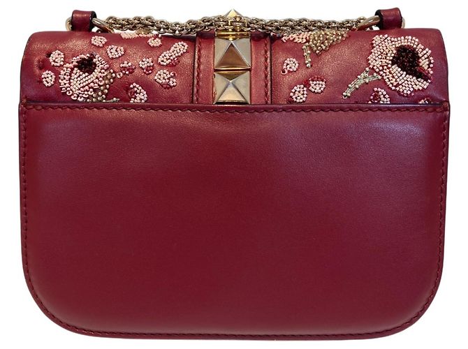 Bolsa de ombro Valentino em Bordeaux - vista 2