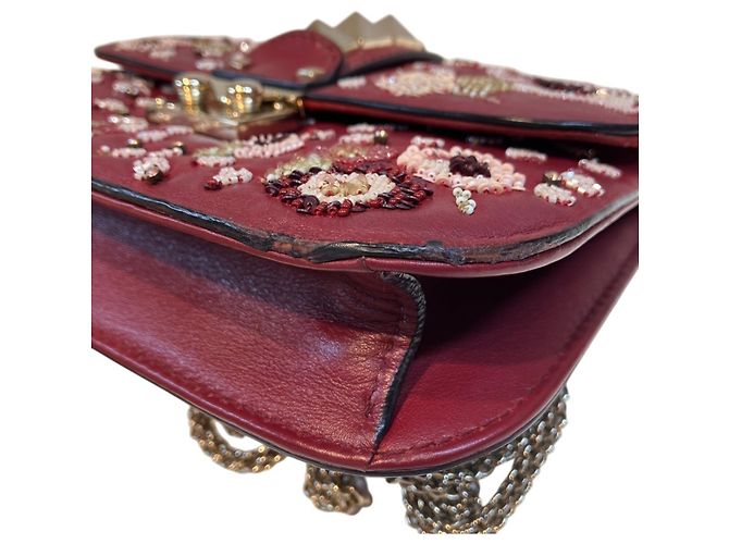 Bolsa de ombro Valentino em Bordeaux - vista 6