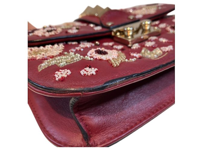Bolsa de ombro Valentino em Bordeaux - vista 7