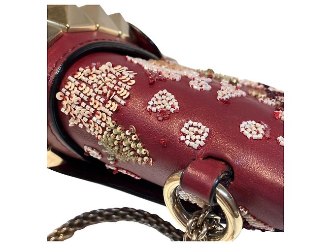 Bolsa de ombro Valentino em Bordeaux - vista 8