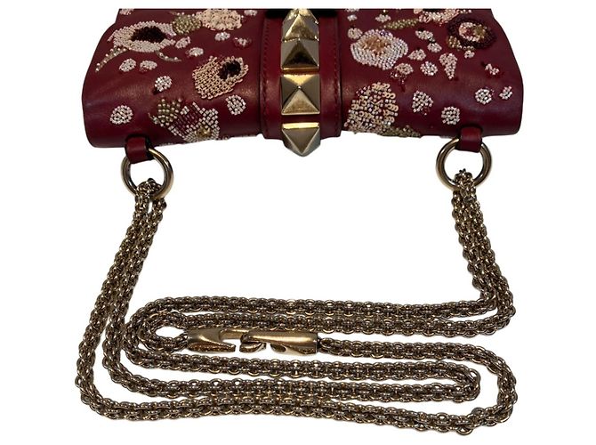 Bolsa de ombro Valentino em Bordeaux - vista 9