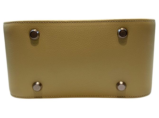 Borsa a tracolla in pelle North-South Balenciaga Giallo - vista 3