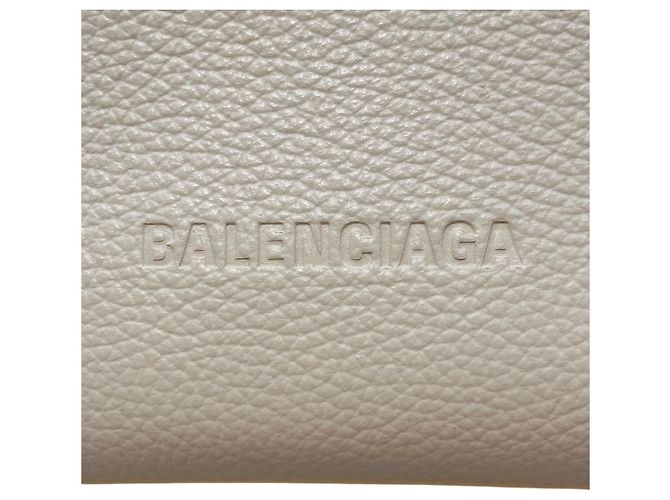 Borsa a tracolla in pelle North-South Balenciaga Giallo - vista 4
