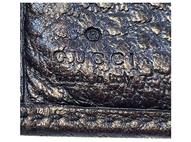 Cartera de piel Gucci Bi-fold Marrón oscuro - vista 4