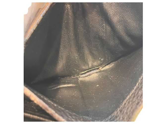 Cartera de piel Gucci Bi-fold Marrón oscuro - vista 7