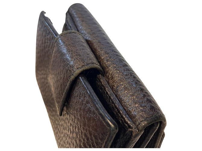 Cartera de piel Gucci Bi-fold Marrón oscuro - vista 8