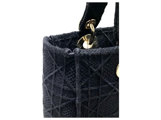 Christian Dior Lady D-Lite Handbag Black - view 7