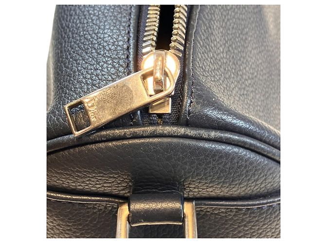 Borsa a tracolla in pelle Christian Dior Atelier Blu navy - vista 6