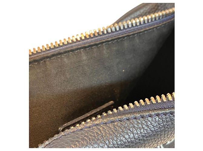Borsa a tracolla in pelle Christian Dior Atelier Blu navy - vista 9