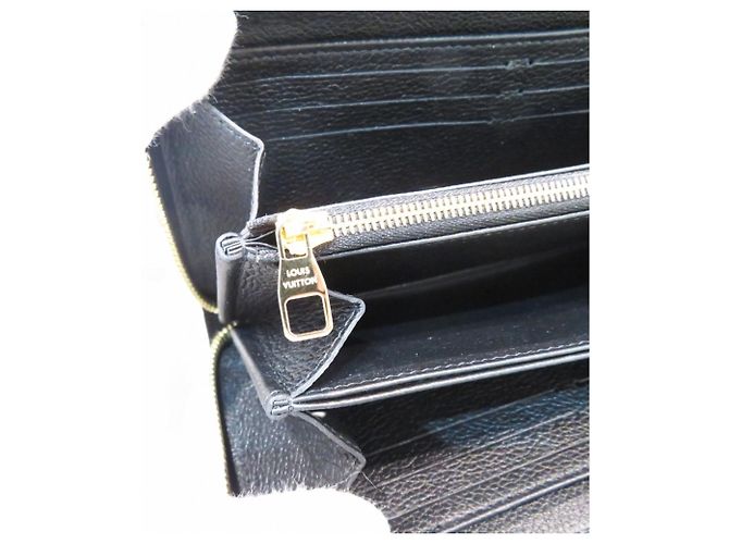 Louis Vuitton Zippy Wallet - Monogram Empreinte Leather Black - view 6