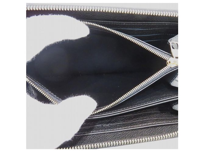 Louis Vuitton Zippy Wallet - Monogram Empreinte Leather Black - view 7