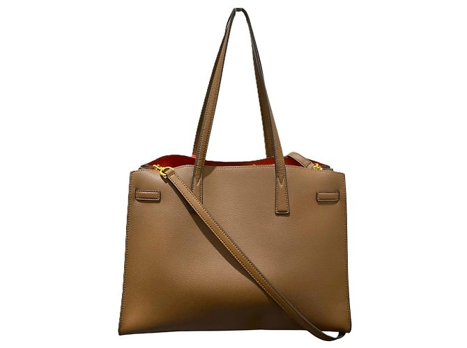 Tory Burch Walker Satchel Tote Bag Braun - Ansicht 2