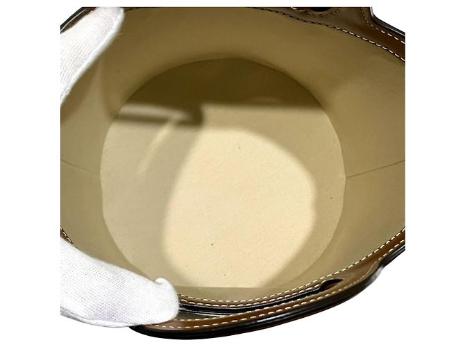 Borsa a secchiello Marni Small Marrone Beige - vista 7
