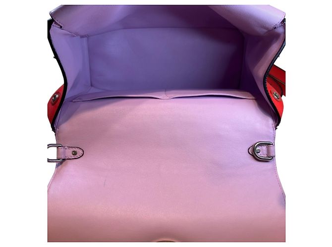 Borsa in pelle Christian Dior Be Rosso - vista 6