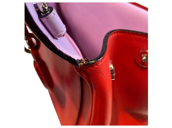 Borsa in pelle Christian Dior Be Rosso - vista 8