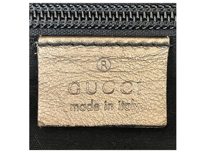 Bolso Tote de piel con estampado GG Gucci Dorado - vista 4