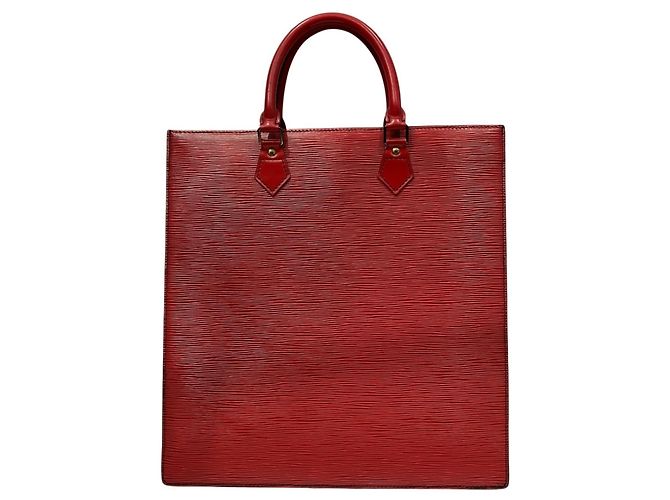 Borsa a mano Louis Vuitton in pelle Epi Rosso - vista 2