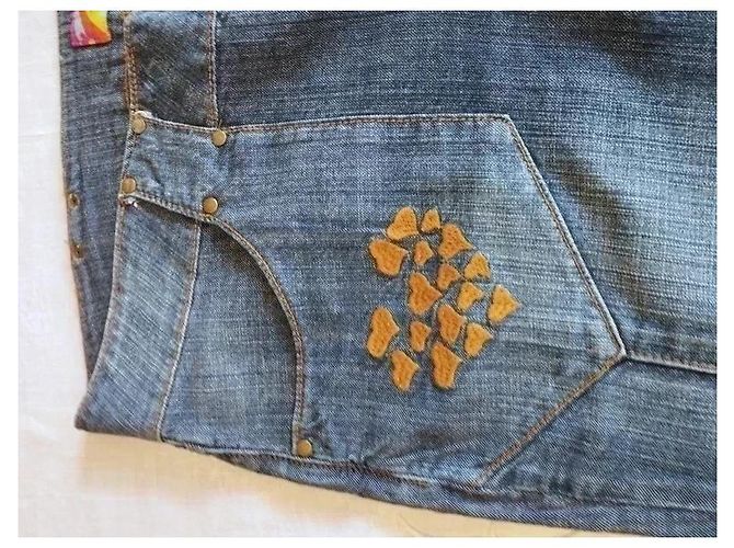 Autre Marque Bermudas de Denim Rosalita Mc Gee Pop Azul Multicor - vista 10