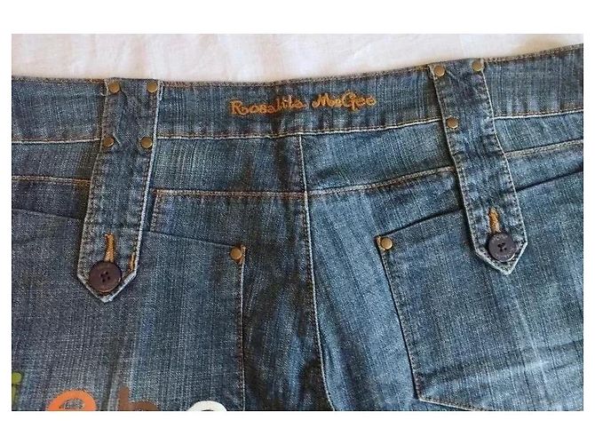 Autre Marque Bermudas de Denim Rosalita Mc Gee Pop Azul Multicor - vista 11