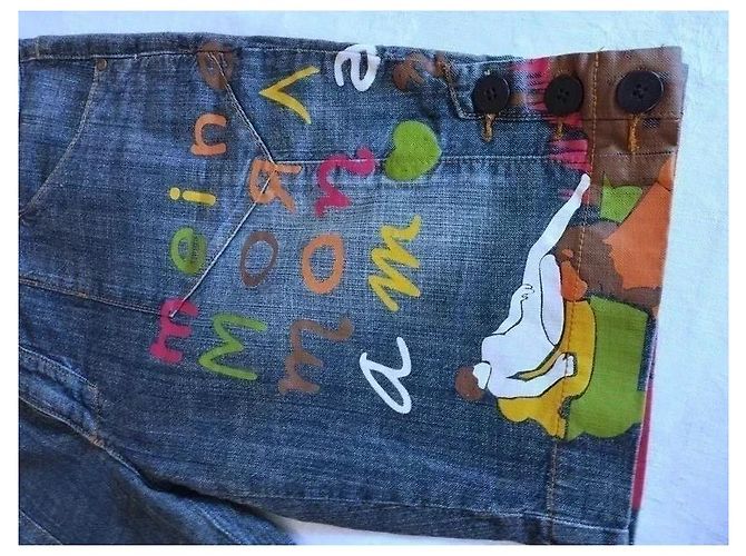 Autre Marque Bermudas de Denim Rosalita Mc Gee Pop Azul Multicor - vista 12