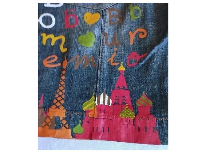 Autre Marque Bermudas de Denim Rosalita Mc Gee Pop Azul Multicor - vista 4