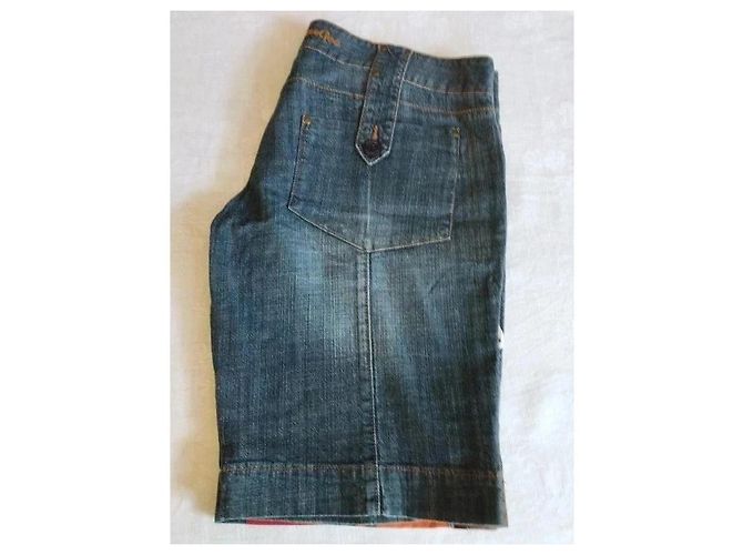 Autre Marque Bermudas de Denim Rosalita Mc Gee Pop Azul Multicor - vista 8