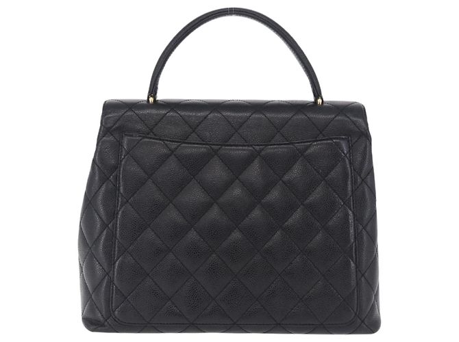 Chanel Coco Top Handle Quilted Caviar with Lizard Medium Schwarz - Ansicht 2