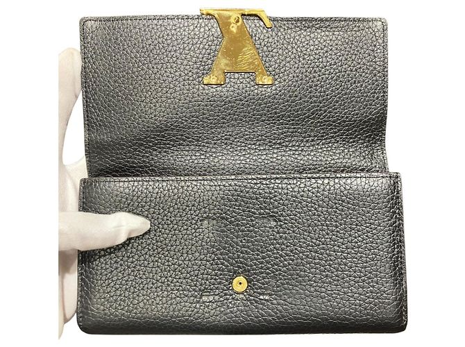 Louis Vuitton Portefeuille Capucines Long Wallet Schwarz - Ansicht 3