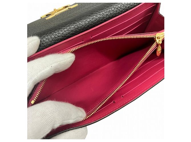 Louis Vuitton Portefeuille Capucines Long Wallet Schwarz - Ansicht 9