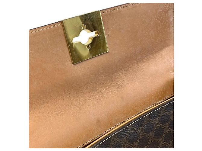 Céline Bolsa Celine Macadam Marrom - vista 7