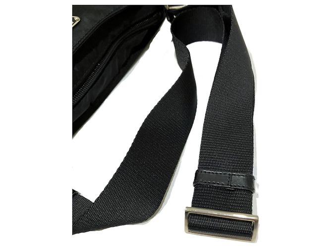 Borsa a tracolla Prada Nylon BT0175 Nero - vista 8