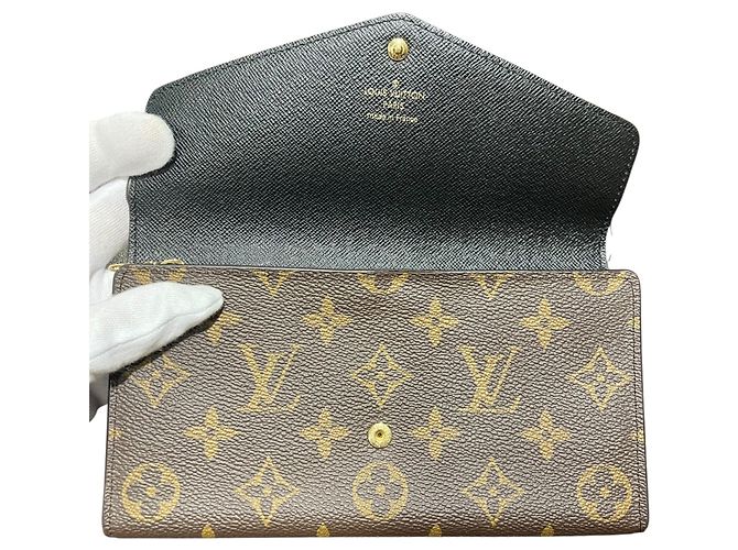 Sarah Portafoglio Lungo Louis Vuitton Monogram Giant Reverse Marrone - vista 3