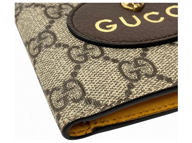 Cartera GG Supreme Billfold Gucci Castaño Beige - vista 7