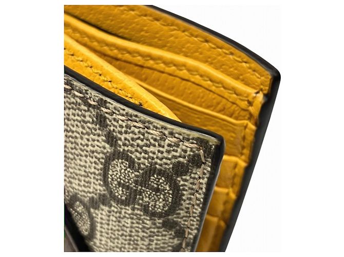 Cartera GG Supreme Billfold Gucci Castaño Beige - vista 8