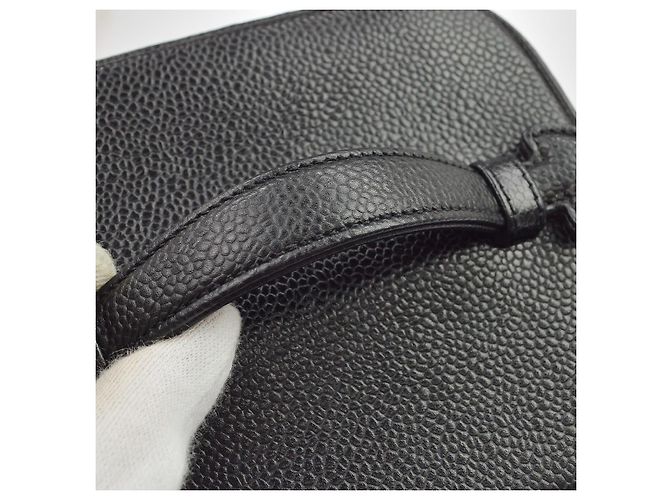 Chanel Vintage Timeless Vanity Case Caviar Small Nero - vista 6